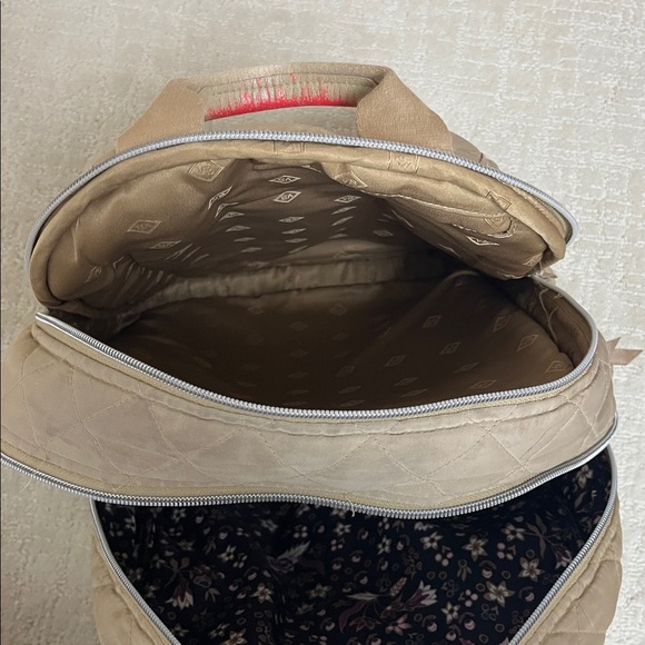 Vera Bradley Beige Quilted backpack - Picture 4 of 6
